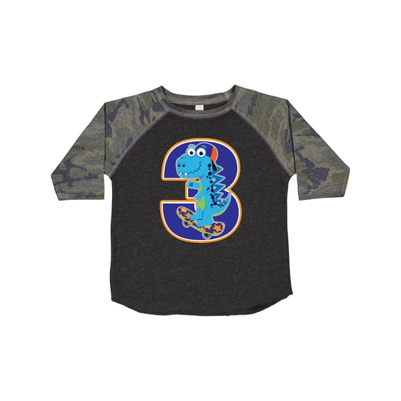 Inktastic 3rd Birthday Dinosaur Boy 3 Year Old Boys Toddler T-Shirt