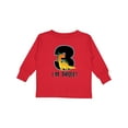 thumbnail image 1 of Inktastic 3rd Birthday Dinosaur Party Boys Long Sleeve Toddler T-Shirt, 1 of 5