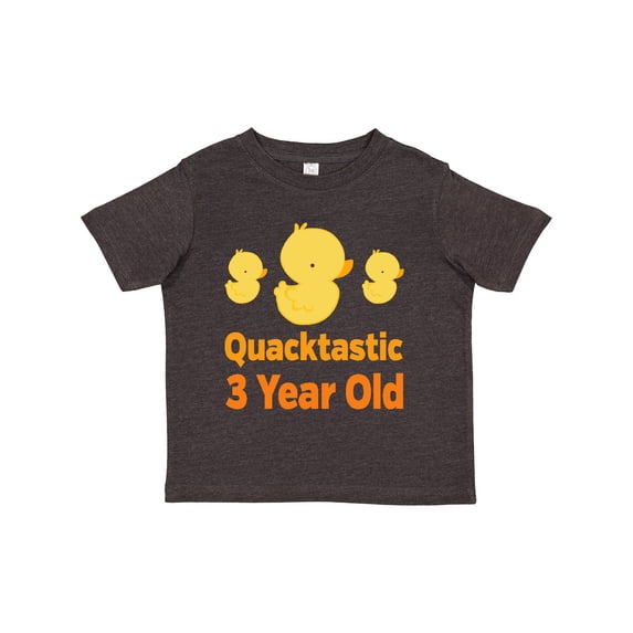Inktastic 3rd Birthday Duck Quacktastic 3 Year Old Boys or Girls Toddler T-Shirt