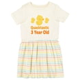 thumbnail image 1 of Inktastic 3rd Birthday Duck Quacktastic 3 Year Old Girls Toddler Dress, 1 of 5