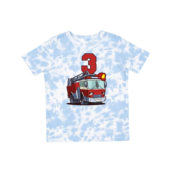 Inktastic 3rd Birthday Fire Truck Boys or Girls Toddler T-Shirt
