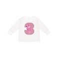thumbnail image 1 of Inktastic 3rd Birthday Flamingo 3 Year Old Girl Girls Long Sleeve Toddler T-Shirt, 1 of 5