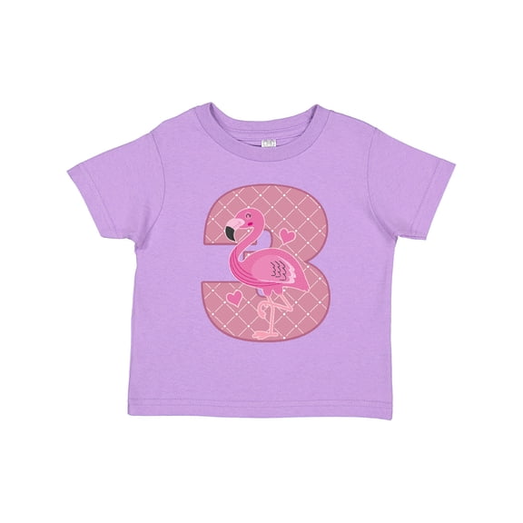 Inktastic 3rd Birthday Flamingo 3 Year Old Girl Girls Toddler T-Shirt