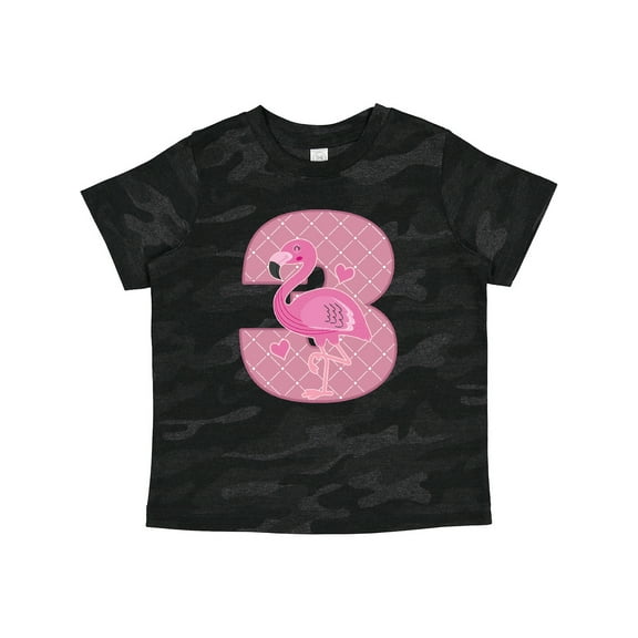 Inktastic 3rd Birthday Flamingo 3 Year Old Girl Girls Toddler T-Shirt