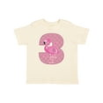 thumbnail image 1 of Inktastic 3rd Birthday Flamingo 3 Year Old Girl Girls Toddler T-Shirt, 1 of 5