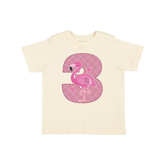 Inktastic 3rd Birthday Flamingo 3 Year Old Girl Girls Toddler T-Shirt