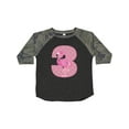 thumbnail image 1 of Inktastic 3rd Birthday Flamingo 3 Year Old Girl Girls Toddler T-Shirt, 1 of 5