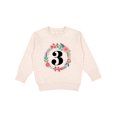 thumbnail image 1 of Inktastic 3rd Birthday Floral Wreath 3 Year Old Girl Toddler Sweatshirt, 1 of 4