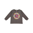 thumbnail image 1 of Inktastic 3rd Birthday Flower Wreath 3 Year Old Girl Girls Long Sleeve Toddler T-Shirt, 1 of 5