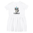 thumbnail image 1 of Inktastic 3rd Birthday Funny Raccoon 3 Year Old Girls Toddler Dress, 1 of 5