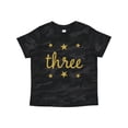 thumbnail image 1 of Inktastic 3rd Birthday Gold 3 Year Old Boys or Girls Toddler T-Shirt, 1 of 5