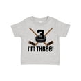 thumbnail image 1 of Inktastic 3rd Birthday Ice Hockey Sports Boys Party Boys Toddler T-Shirt, 1 of 5