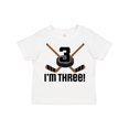thumbnail image 1 of Inktastic 3rd Birthday Ice Hockey Sports Boys Party Boys Toddler T-Shirt, 1 of 5