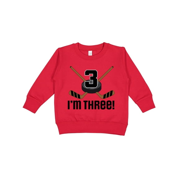 Inktastic 3rd Birthday Ice Hockey Sports Boys Party Toddler Sweatshirt