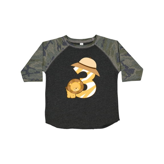 Inktastic 3rd Birthday Jungle Safari Lion 3 Year Old Boys or Girls Toddler T-Shirt