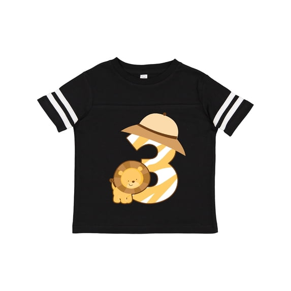 Inktastic 3rd Birthday Jungle Safari Lion 3 Year Old Boys or Girls Toddler T-Shirt