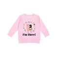thumbnail image 1 of Inktastic 3rd Birthday Llama for Girl Toddler Sweatshirt, 1 of 4