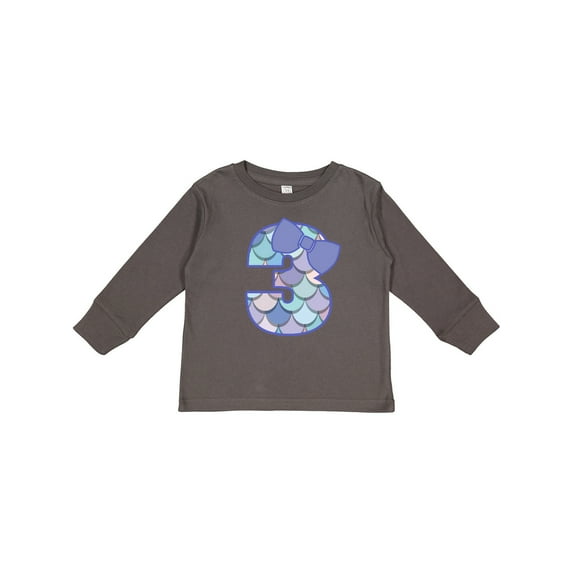 Inktastic 3rd Birthday Mermaid 3 Year Old Girl Girls Long Sleeve Toddler T-Shirt