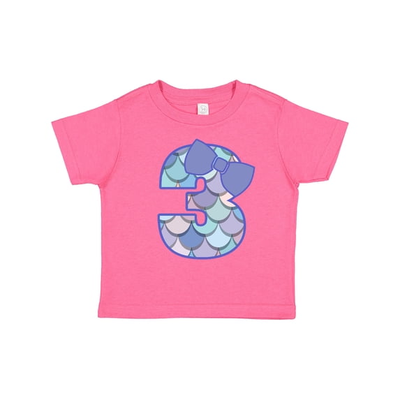 Inktastic 3rd Birthday Mermaid 3 Year Old Girl Girls Toddler T-Shirt
