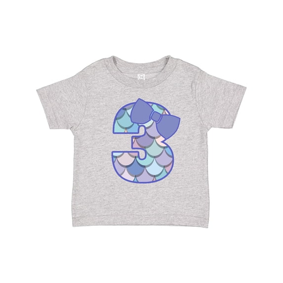 Inktastic 3rd Birthday Mermaid 3 Year Old Girl Girls Toddler T-Shirt