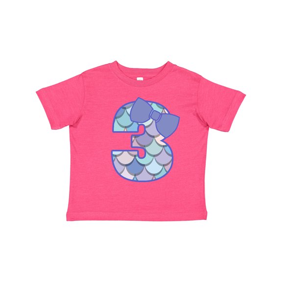 Inktastic 3rd Birthday Mermaid 3 Year Old Girl Girls Toddler T-Shirt
