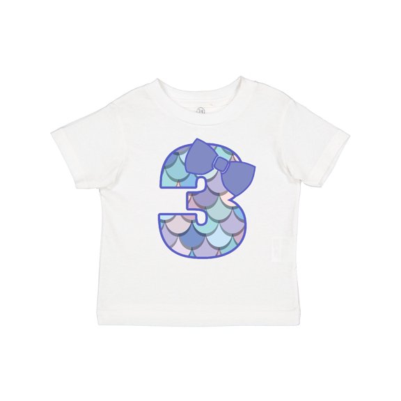Inktastic 3rd Birthday Mermaid 3 Year Old Girl Girls Toddler T-Shirt