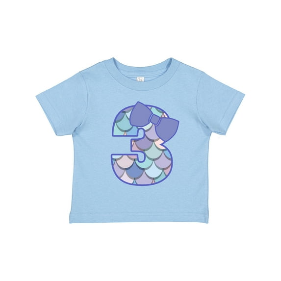 Inktastic 3rd Birthday Mermaid 3 Year Old Girl Girls Toddler T-Shirt