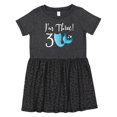 thumbnail image 1 of Inktastic 3rd Birthday Mermaid Party Girls Toddler Dress, 1 of 5