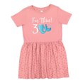 thumbnail image 1 of Inktastic 3rd Birthday Mermaid Party Girls Toddler Dress, 1 of 5
