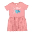 thumbnail image 1 of Inktastic 3rd Birthday Mermaid Party Girls Toddler Dress, 1 of 5