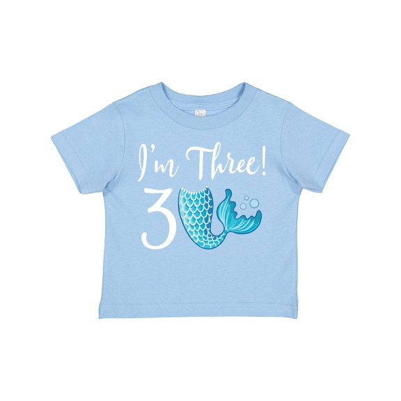 Inktastic 3rd Birthday Mermaid Party Girls Toddler T-Shirt