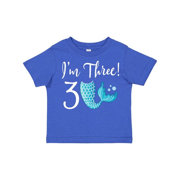 Inktastic 3rd Birthday Mermaid Party Girls Toddler T-Shirt