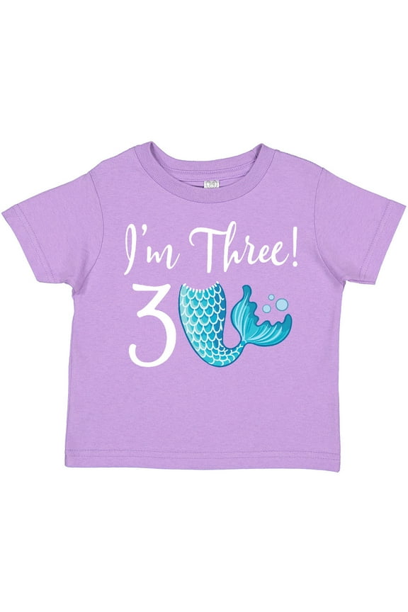 3rd Birthday Mermaid Party Girls Toddler T-Shirt