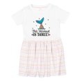 thumbnail image 1 of Inktastic 3rd Birthday Mermaid Tail Girls Party Girls Toddler Dress, 1 of 5