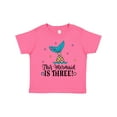 thumbnail image 1 of Inktastic 3rd Birthday Mermaid Tail Girls Party Girls Toddler T-Shirt, 1 of 5