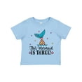 thumbnail image 1 of Inktastic 3rd Birthday Mermaid Tail Girls Party Girls Toddler T-Shirt, 1 of 5