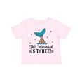 thumbnail image 1 of Inktastic 3rd Birthday Mermaid Tail Girls Party Girls Toddler T-Shirt, 1 of 5