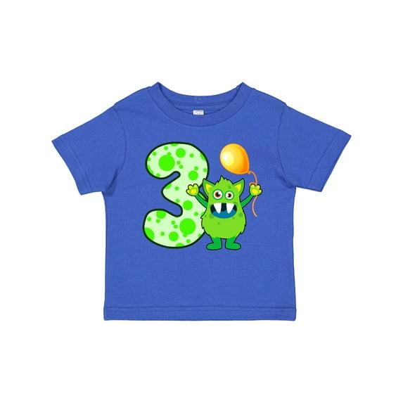 Inktastic 3rd Birthday Monster Boys or Girls Toddler T-Shirt