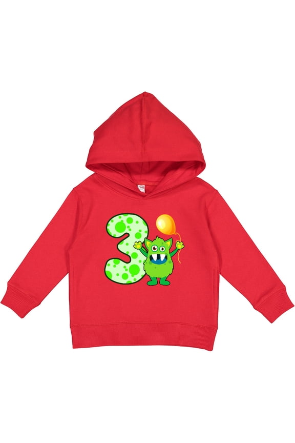3rd Birthday Monster Toddler Hoodie