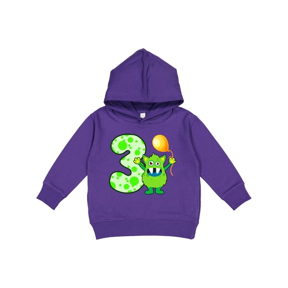 Inktastic 3rd Birthday Monster Toddler Hoodie