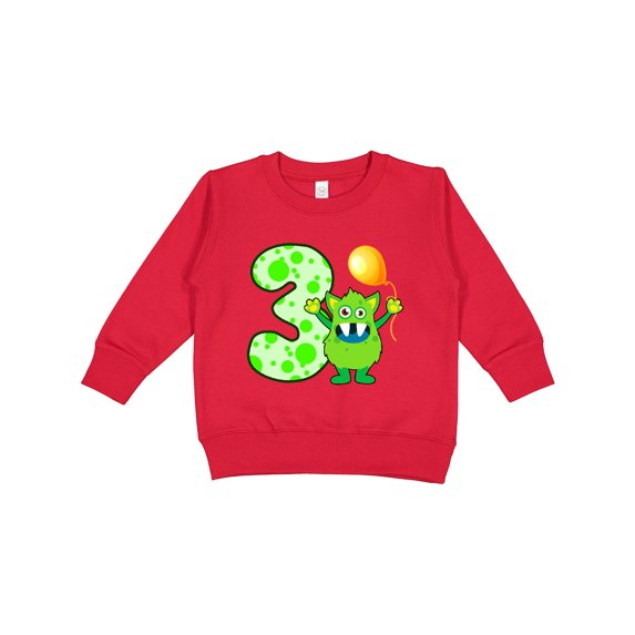Inktastic 3rd Birthday Monster Toddler Sweatshirt