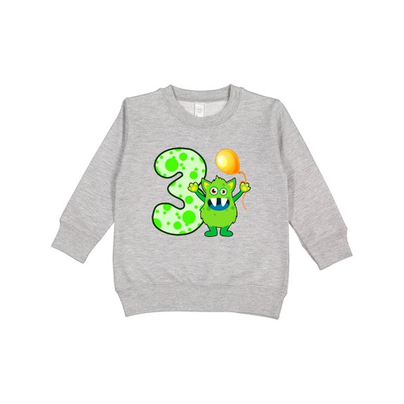 Inktastic 3rd Birthday Monster Toddler Sweatshirt