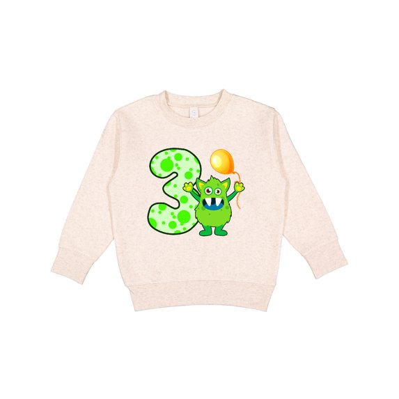 Inktastic 3rd Birthday Monster Toddler Sweatshirt