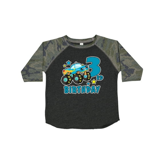 Inktastic 3rd Birthday Monster Truck Boys Toddler T-Shirt