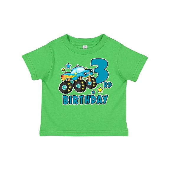 Inktastic 3rd Birthday Monster Truck Boys Toddler T-Shirt
