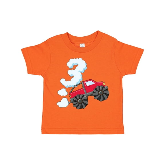 Inktastic 3rd Birthday Monster Truck Fun Boys or Girls Toddler T-Shirt