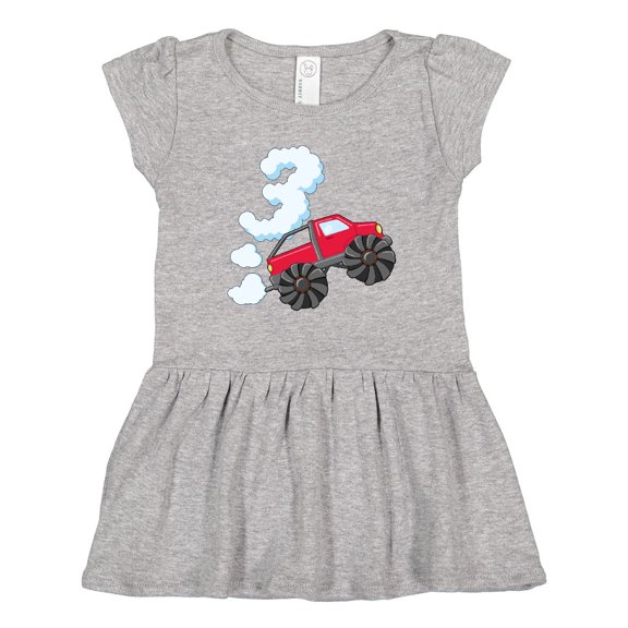 Inktastic 3rd Birthday Monster Truck Fun Girls Toddler Dress