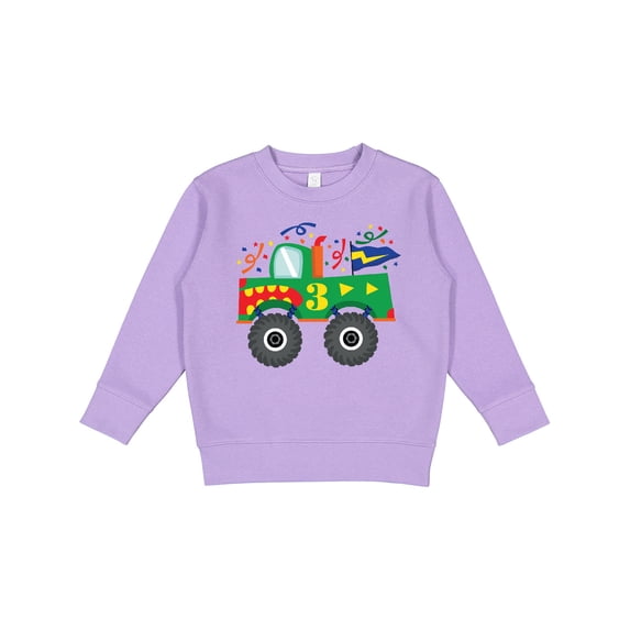 Inktastic 3rd Birthday Truck Toddler Sweatshirt
