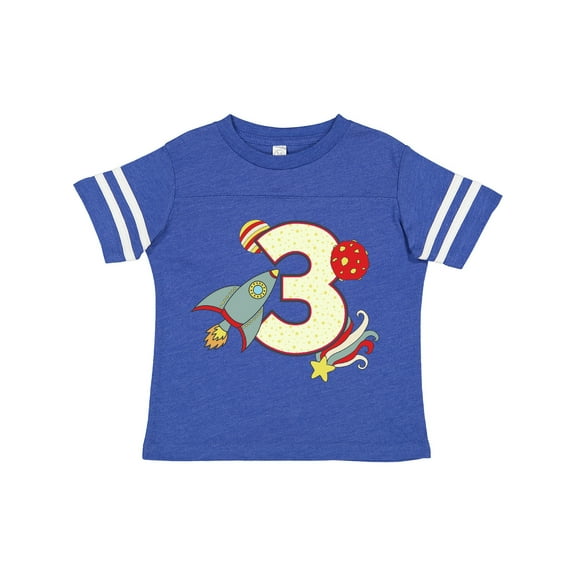 Inktastic 3rd Birthday Outer Space Theme Boys or Girls Toddler T-Shirt