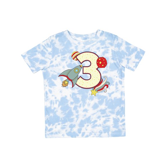 Inktastic 3rd Birthday Outer Space Theme Boys or Girls Toddler T-Shirt
